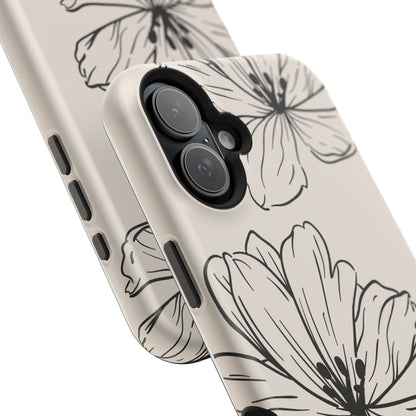 osbina | MagSafe compatible for iPhone | Poppy Whisper Phone Case | Modern Muse Collection