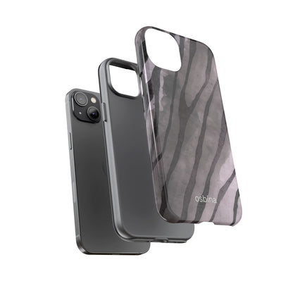 osbina | Stripes on Point — The Muted Gray + Black Tiger Case | The Season Collective