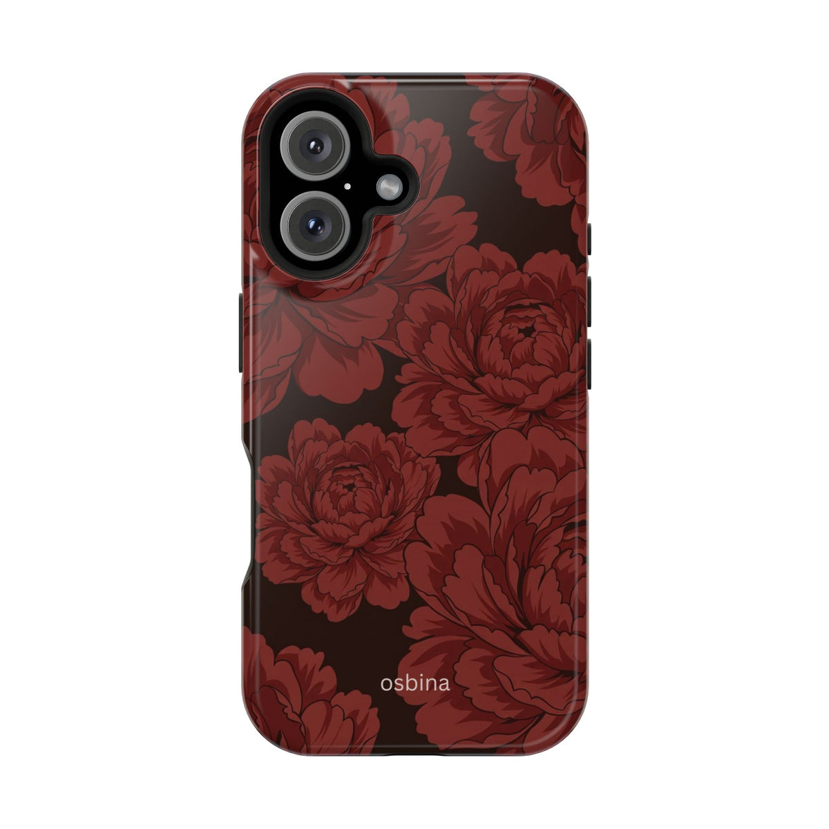 osbina | Oxblood Peony Designer Case