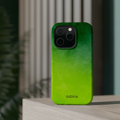 osbina | MagSafe compatible for iPhone | The Verde Glow Phone Case | Color Edit Collection