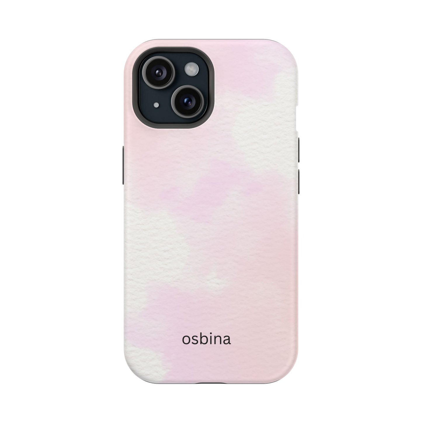 osbina | MagSafe compatible for iPhone | Pink Cotton Cloud Phone Case | Modern Muse Collection