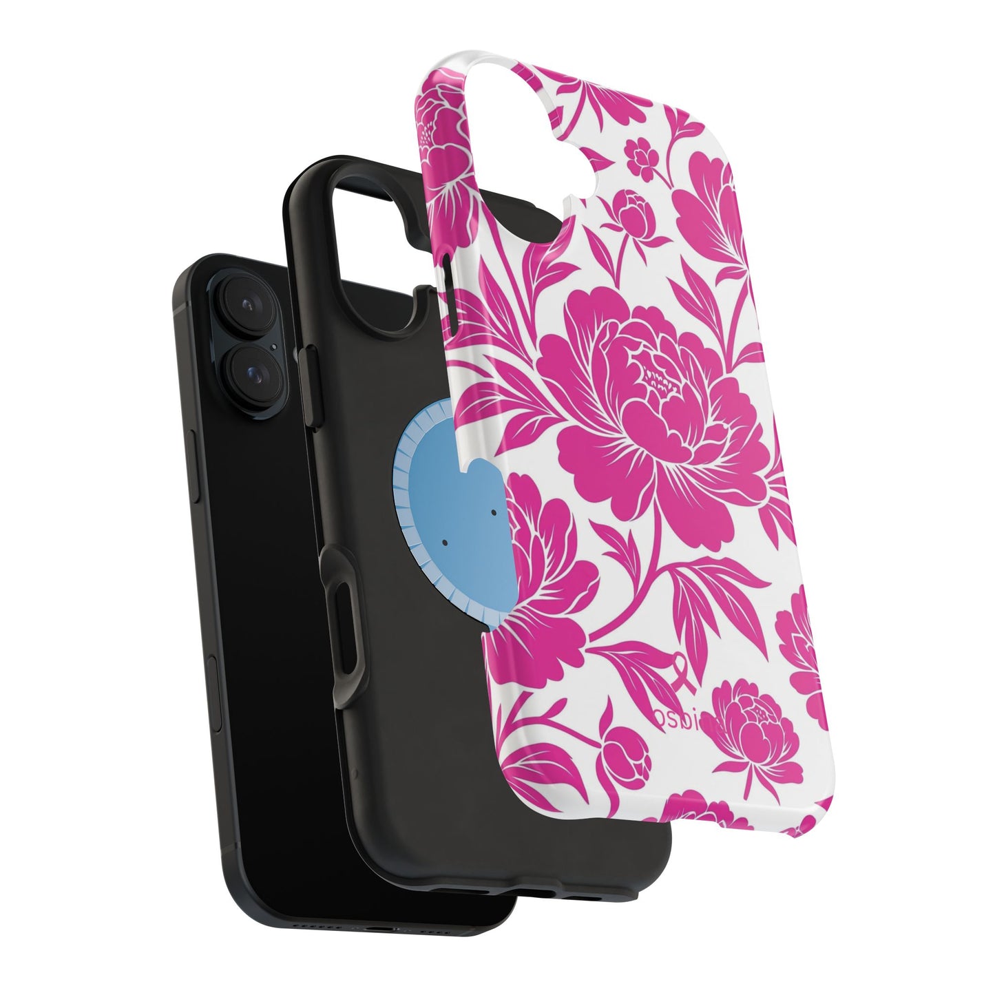 YAYOU MagSafe for iPhone | Peonies in Pink Designer Case | osbina