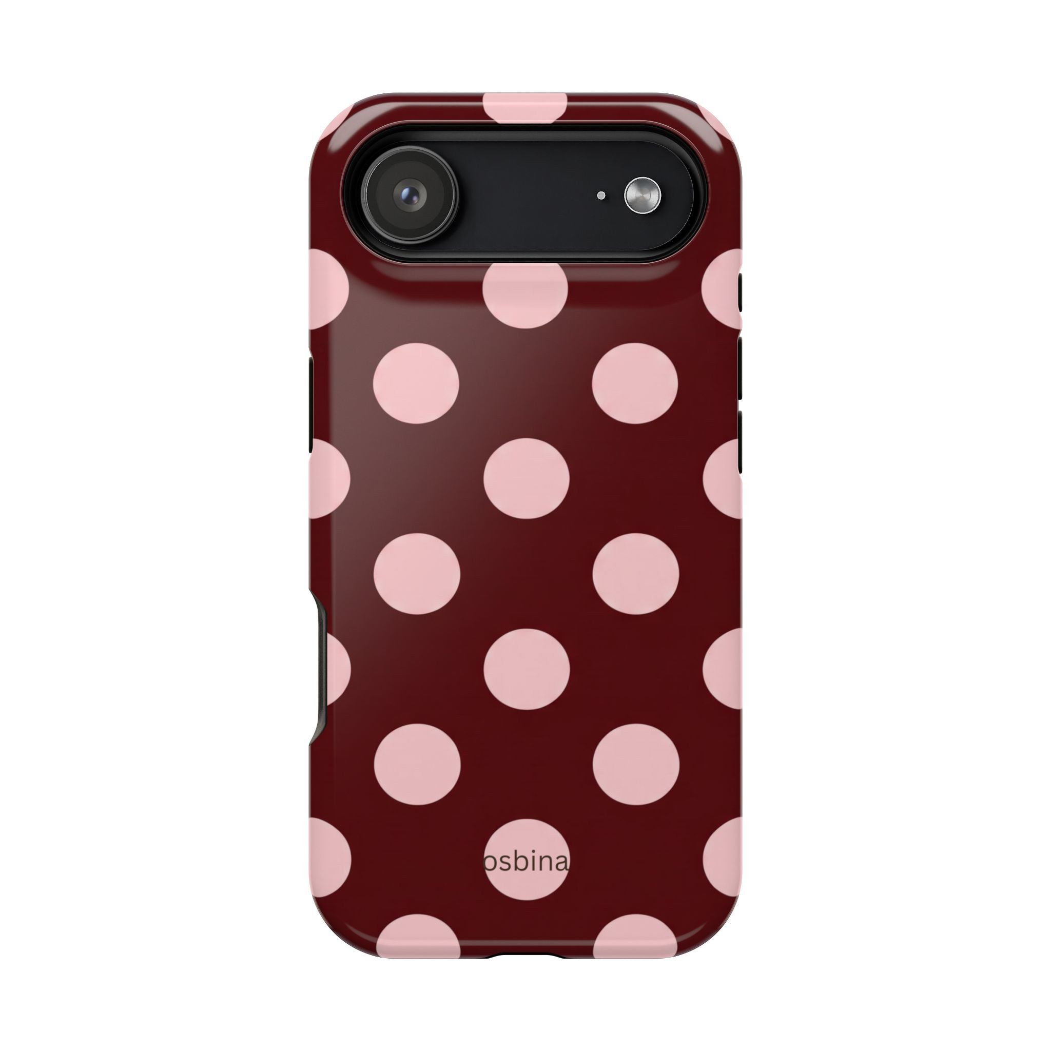 osbina | MagSafe | Oxblood Dot Designer Case