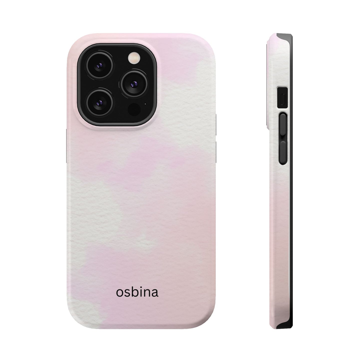 osbina | MagSafe compatible for iPhone | Pink Cotton Cloud Phone Case | Modern Muse Collection