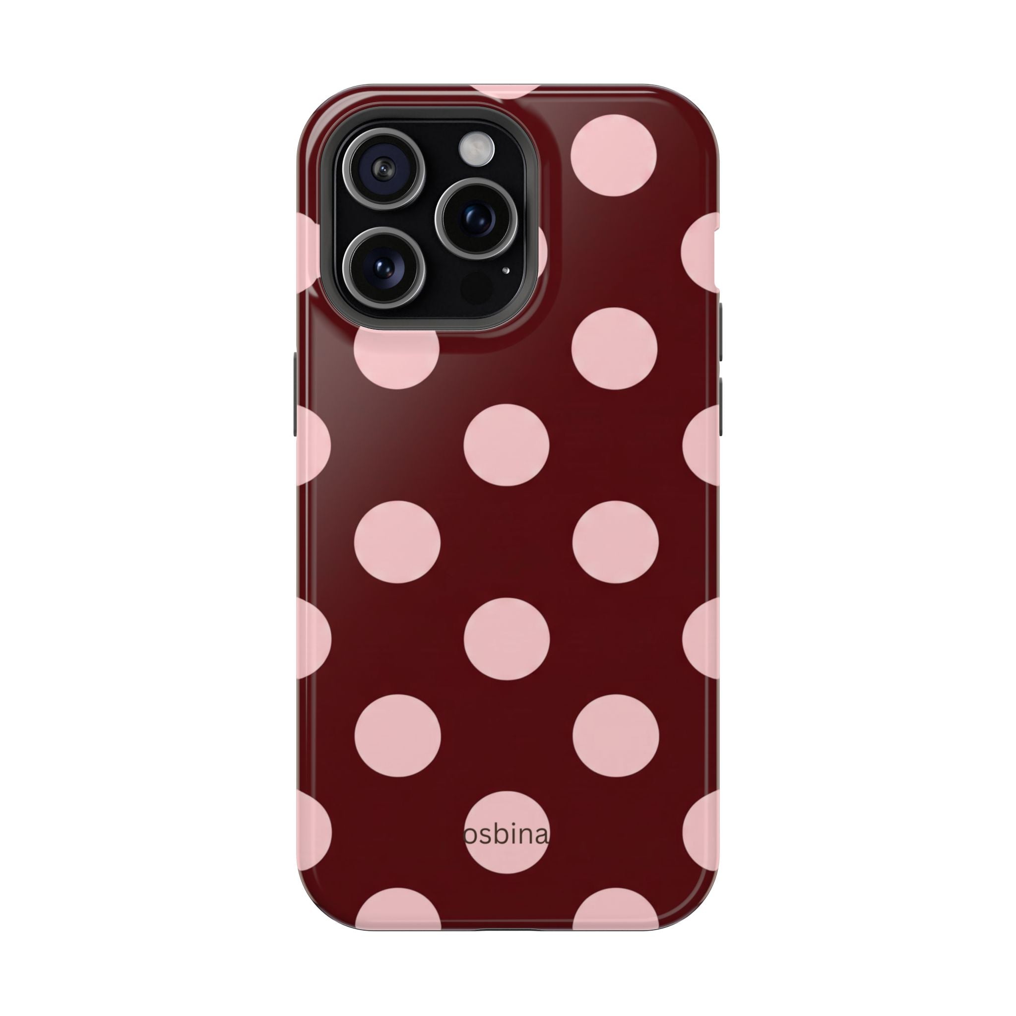 osbina | Oxblood Dot Designer Case