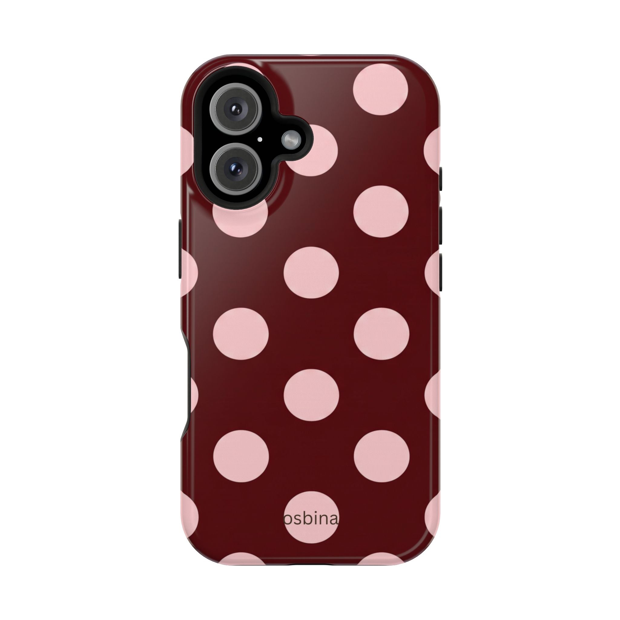 osbina | Oxblood Dot Designer Case