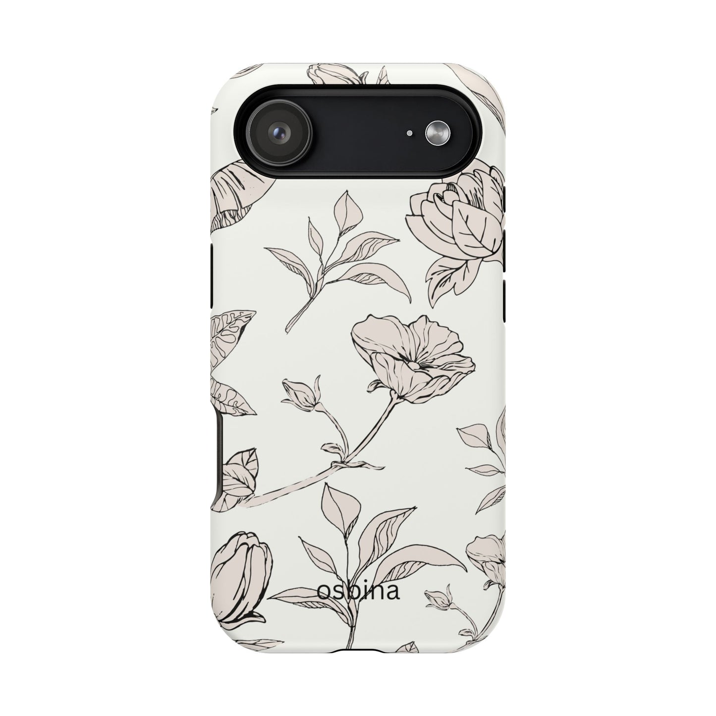 osbina | MagSafe compatible for iPhone | Silhouette Bloom Phone Case | Modern Muse Collection