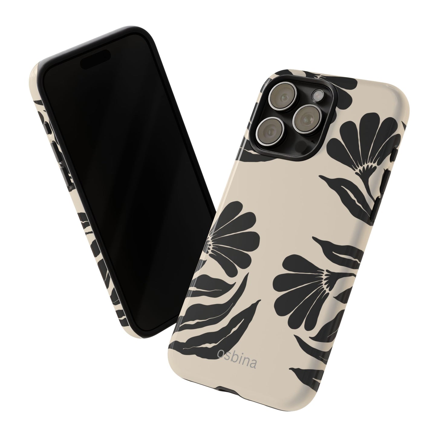 osbina | Obsidian Bloom Flower Phone Case | Modern Muse Collection