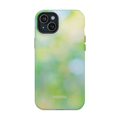 osbina | MagSafe compatible for iPhone | The Veridian Orbs Phone Case | Color Edit Collection