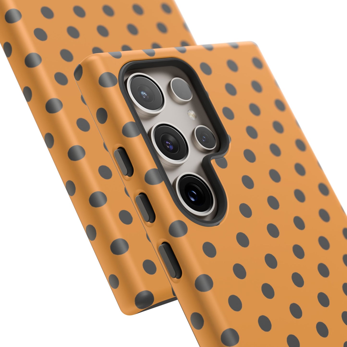 osbina | Spot On Chic — The Orange + Black Polka Dot Case | The Season Collective