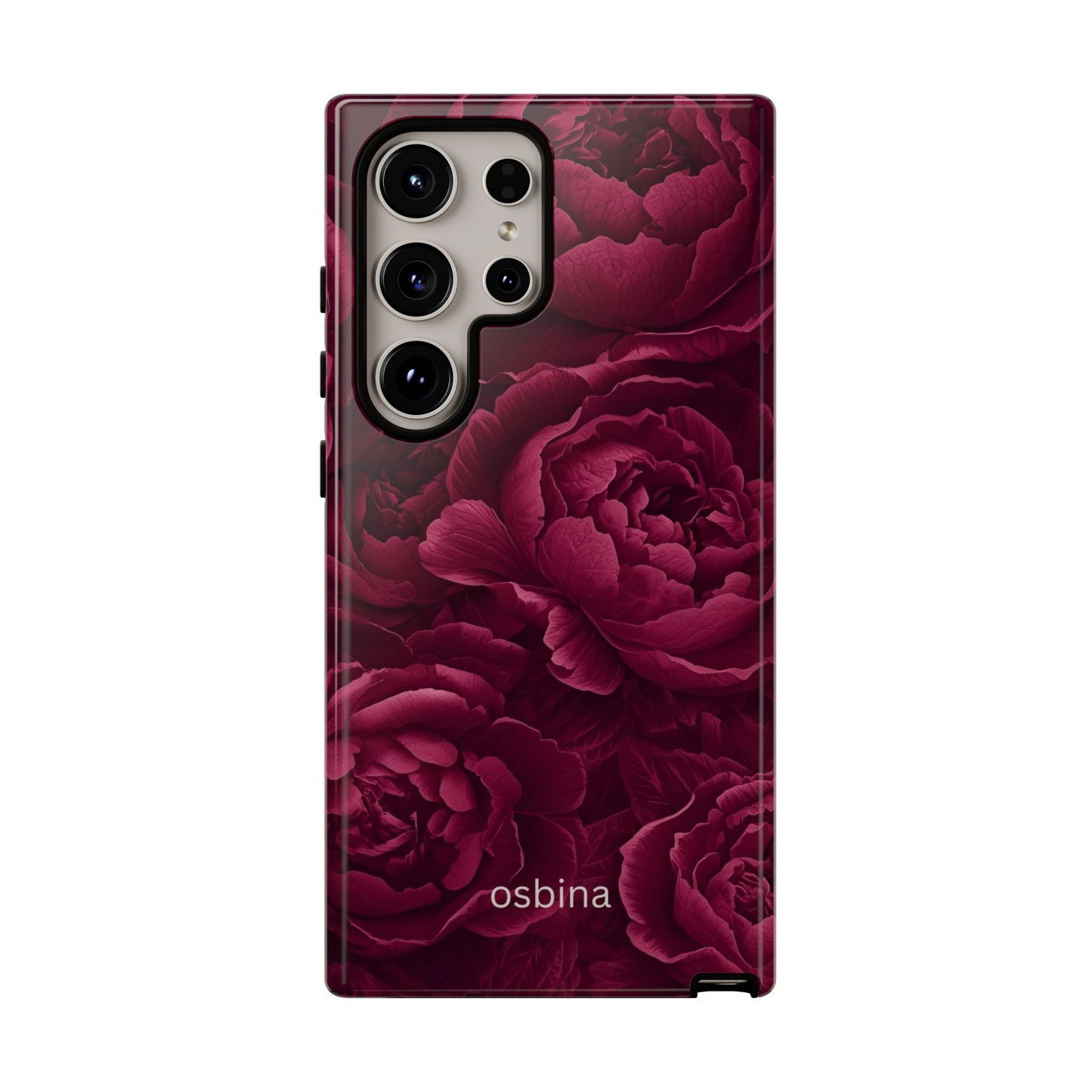 osbina | The Burgundy Peony Designer Case
