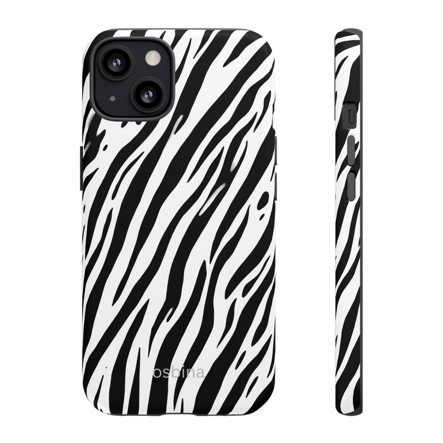 osbina | The Bengal Bold Stripe Case in White + Black | The Season Collective