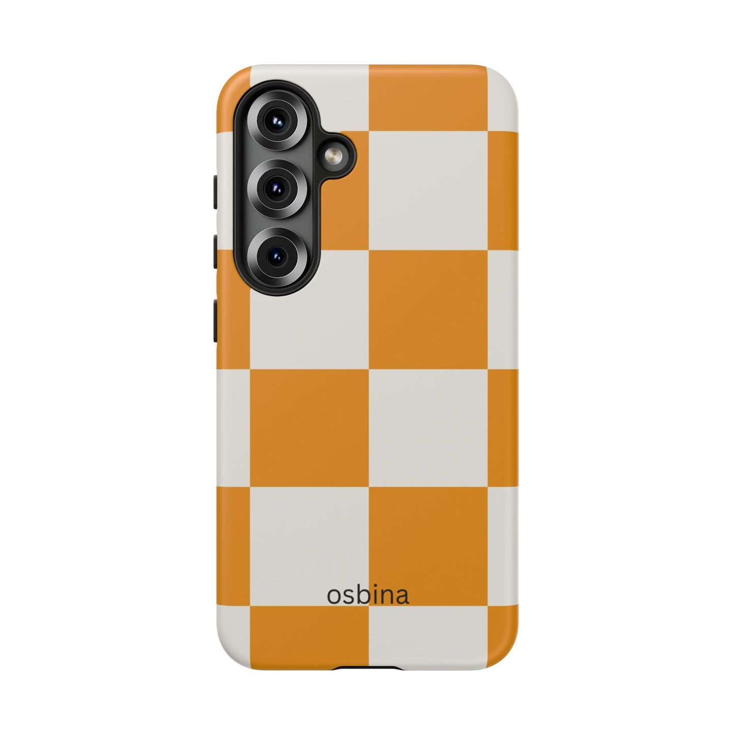 osbina | Check You Out — The Orange + White Check Case | The Season Collective