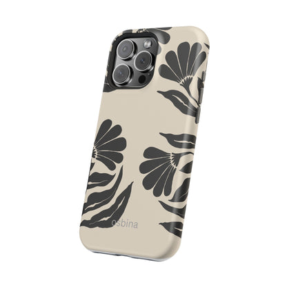 osbina | MagSafe compatible for iPhone | Obsidian Bloom Flower Phone Case | Modern Muse Collection