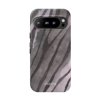 osbina | Stripes on Point — The Muted Gray + Black Tiger Case | The Season Collective