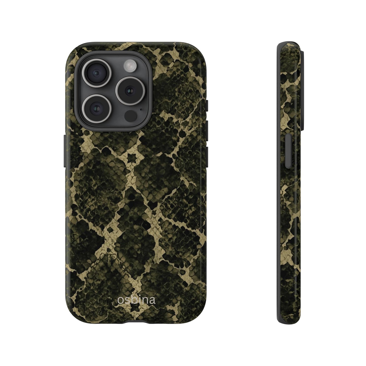 osbina | The Olive Snakeskin Designer Case