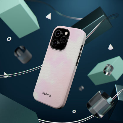 osbina | MagSafe compatible for iPhone | Pink Cotton Cloud Phone Case | Modern Muse Collection