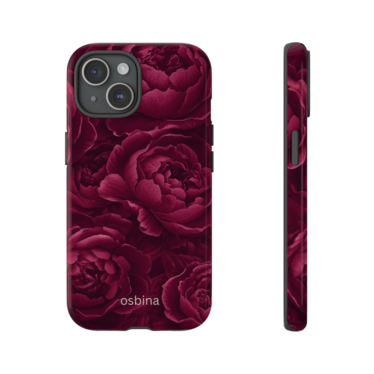 osbina | The Burgundy Peony Designer Case