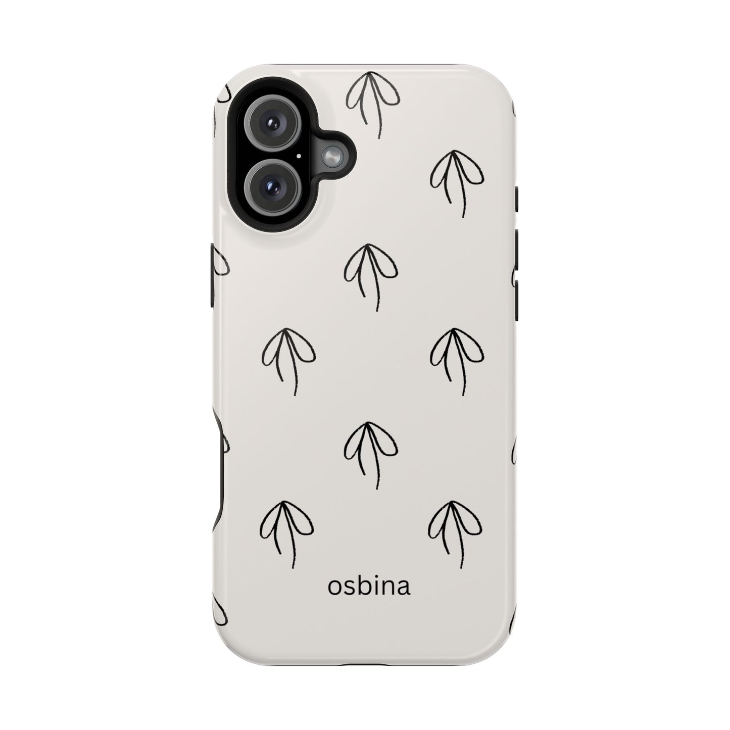 osbina | MagSafe compatible for iPhone | Linéa Flora Minimalistic Flower Phone Case | Modern Muse Collection