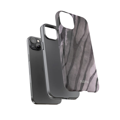 osbina | Stripes on Point — The Muted Gray + Black Tiger Case | The Season Collective
