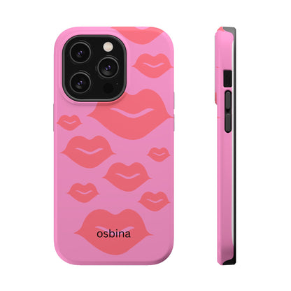 osbina | MagSafe compatible for iPhone | Besos Hot Lips Phone Case | Modern Muse Collection