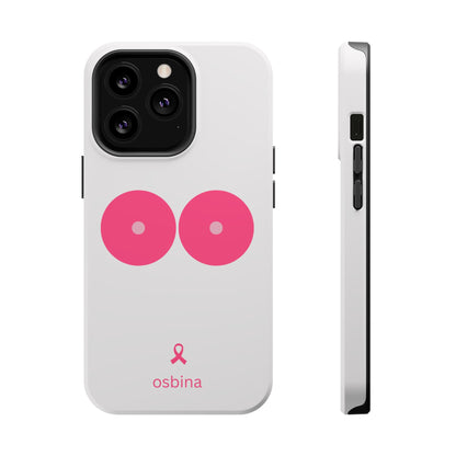 osbina |  MagSafe compatible for iPhone | Limited Edition The Check Your Tatas Case in Light Pink + Soft Pink + Hot Pink | The Pink October Collection | Inspired By