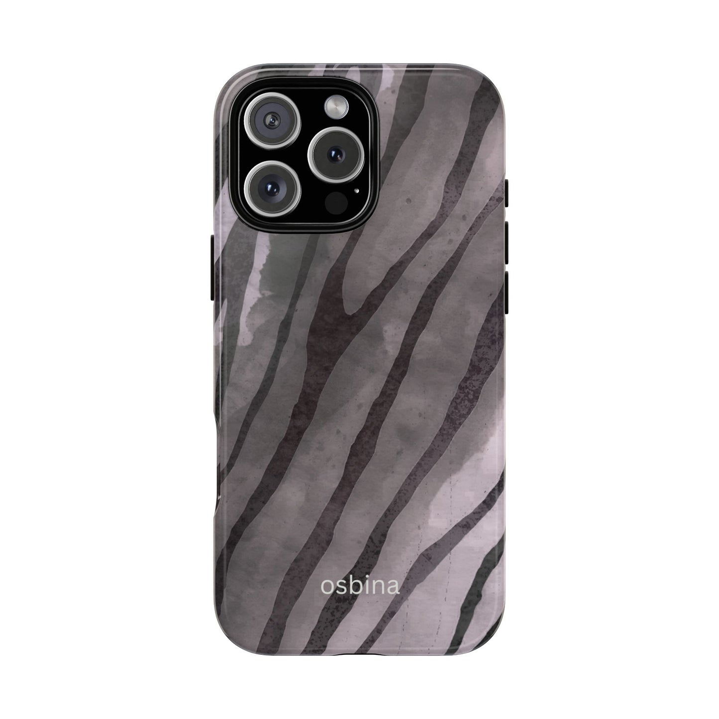 osbina | Stripes on Point — The Muted Gray + Black Tiger Case | The Season Collective