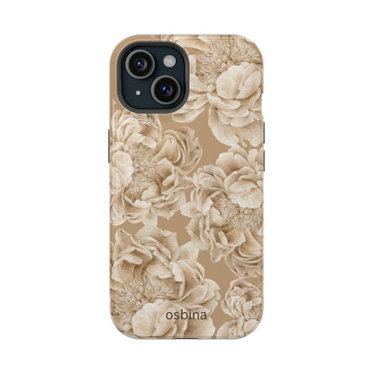 osbina | MagSafe for iPhone | Peony Latte Designer Case