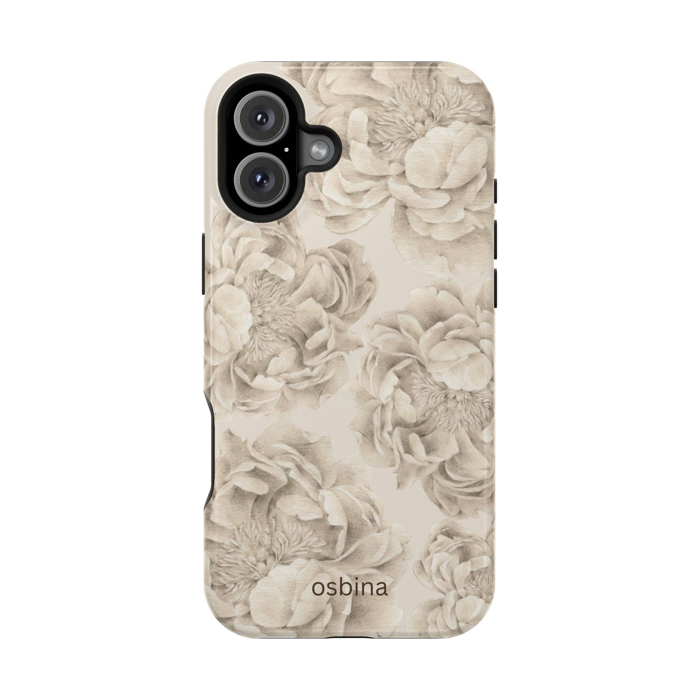 osbina | MagSafe for iPhone | Peony Sand Designer Case