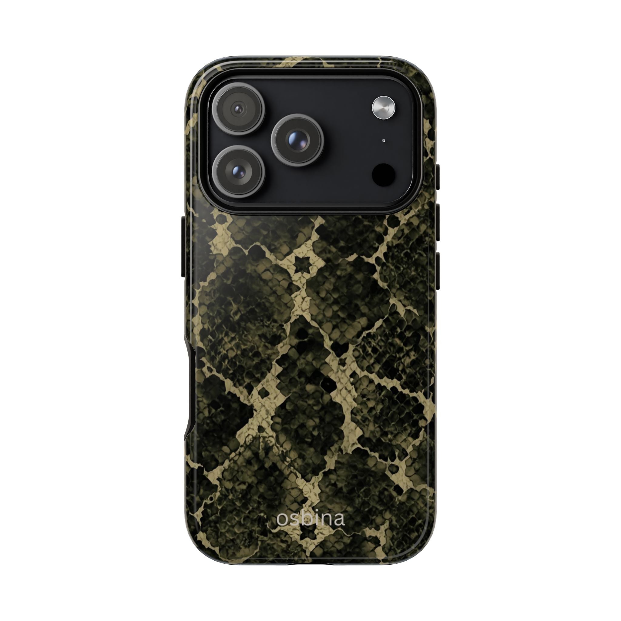 osbina | The Olive Snakeskin Designer Case
