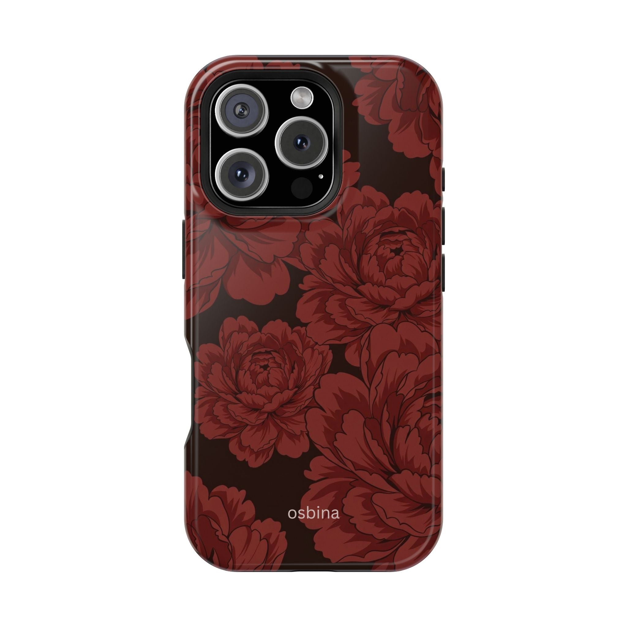 osbina | MagSafe | Oxblood Peony Designer Case