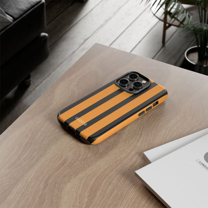 osbina | The Statement Stripe Case in Black + Orange | The Season Collective