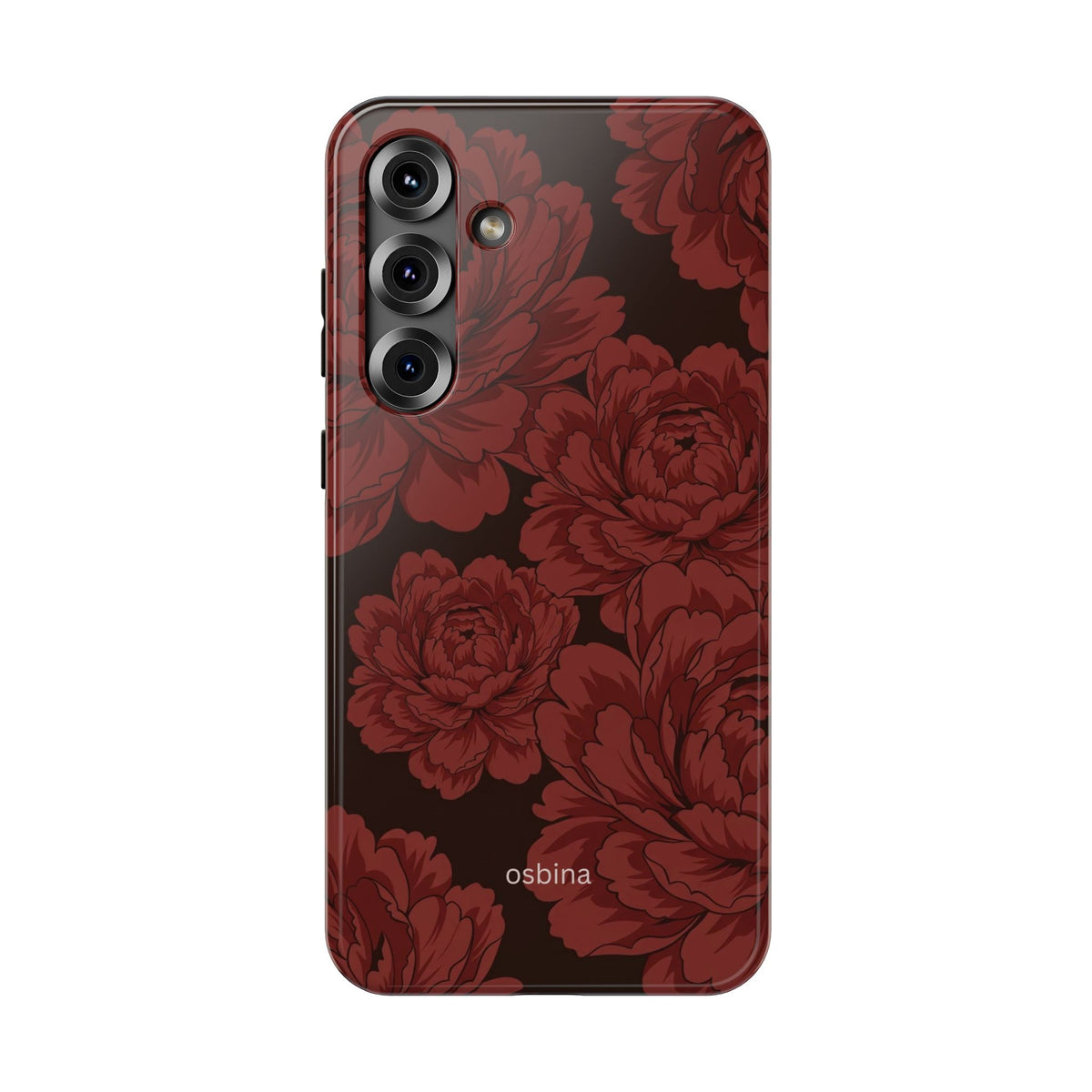 osbina | Oxblood Peony Designer Case