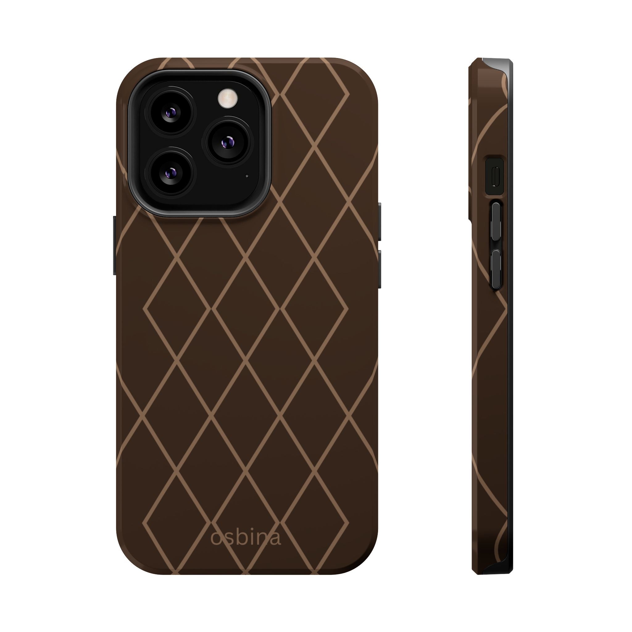 osbina | MagSafe for iPhone | Diamond Espresso Designer Case