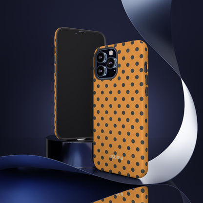 osbina | Spot On Chic — The Orange + Black Polka Dot Case | The Season Collective