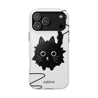 osbina | MagSafe compatible for iPhone | Midnight Couture Cat Phone Case | Season Collective Collection