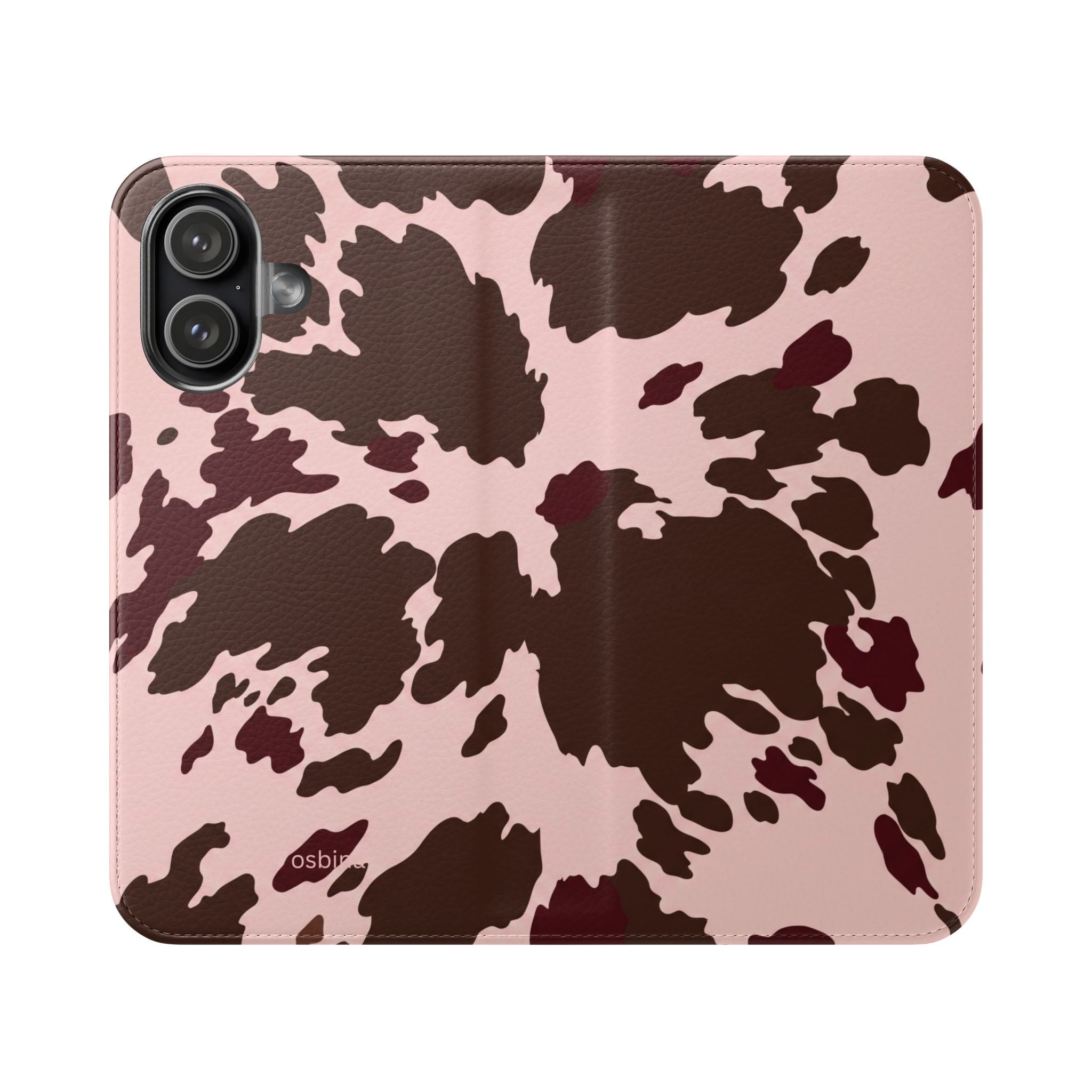 osbina | Wallet Flip Case for iPhone & Samsung | Chocolate Cowhide