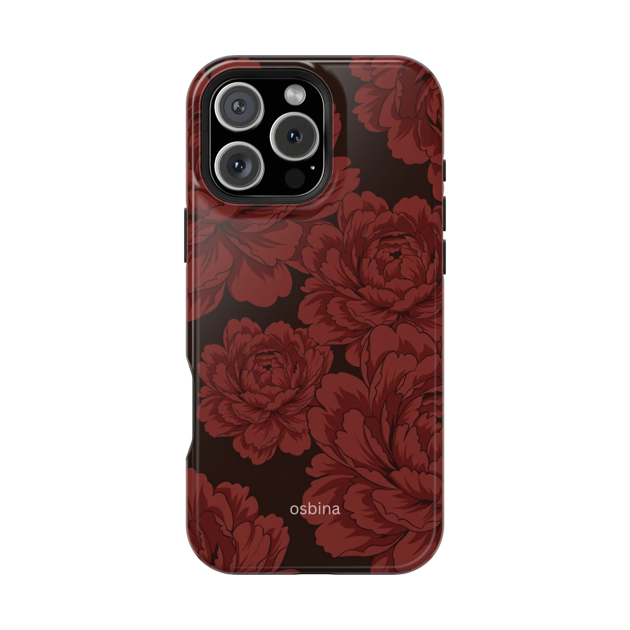 osbina | Oxblood Peony Designer Case
