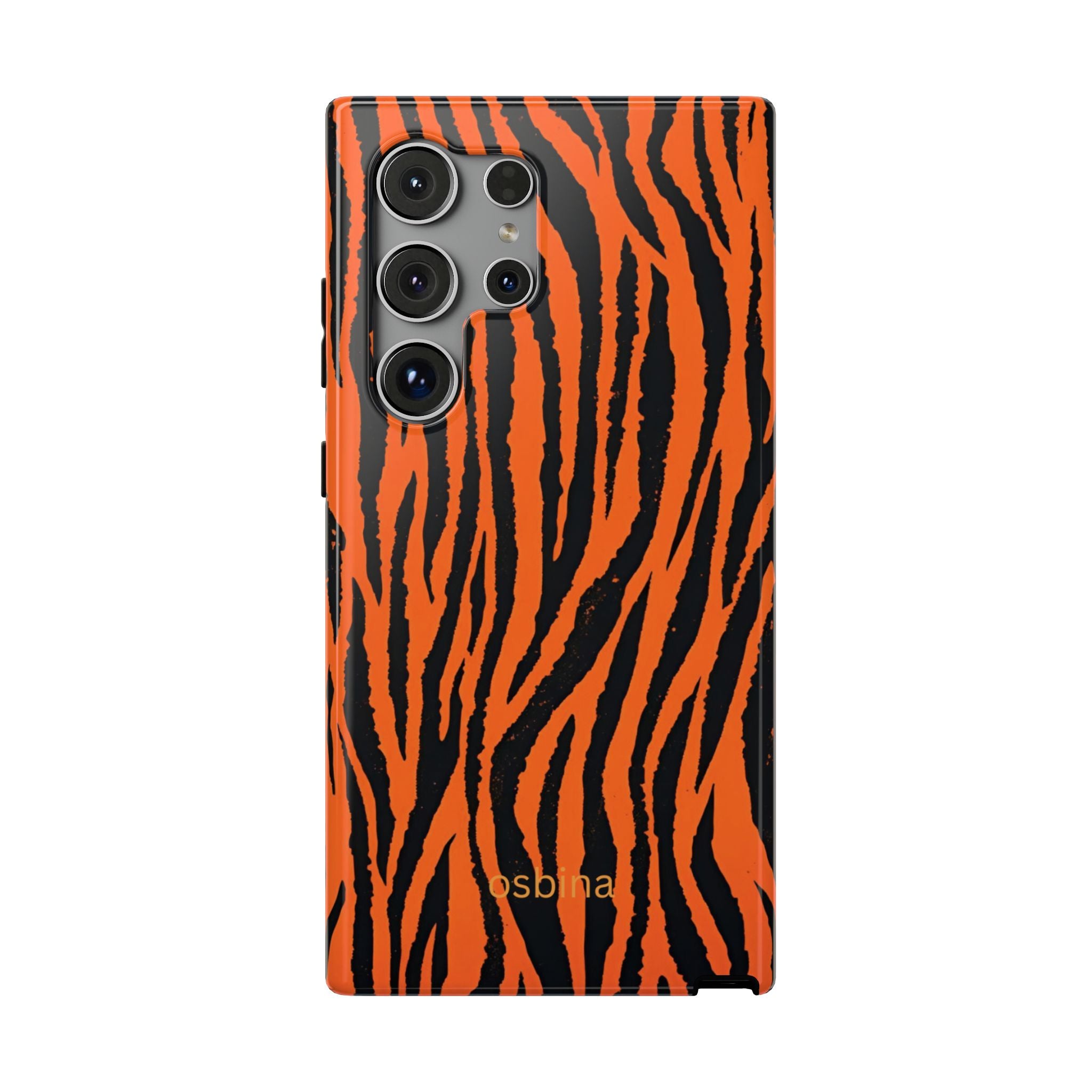 osbina | Tiger, But Make It Chic — The Bengal Stripe Case in Orange + Black | The Season Collective