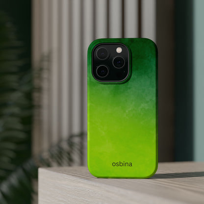 osbina | MagSafe compatible for iPhone | The Verde Glow Phone Case | Color Edit Collection