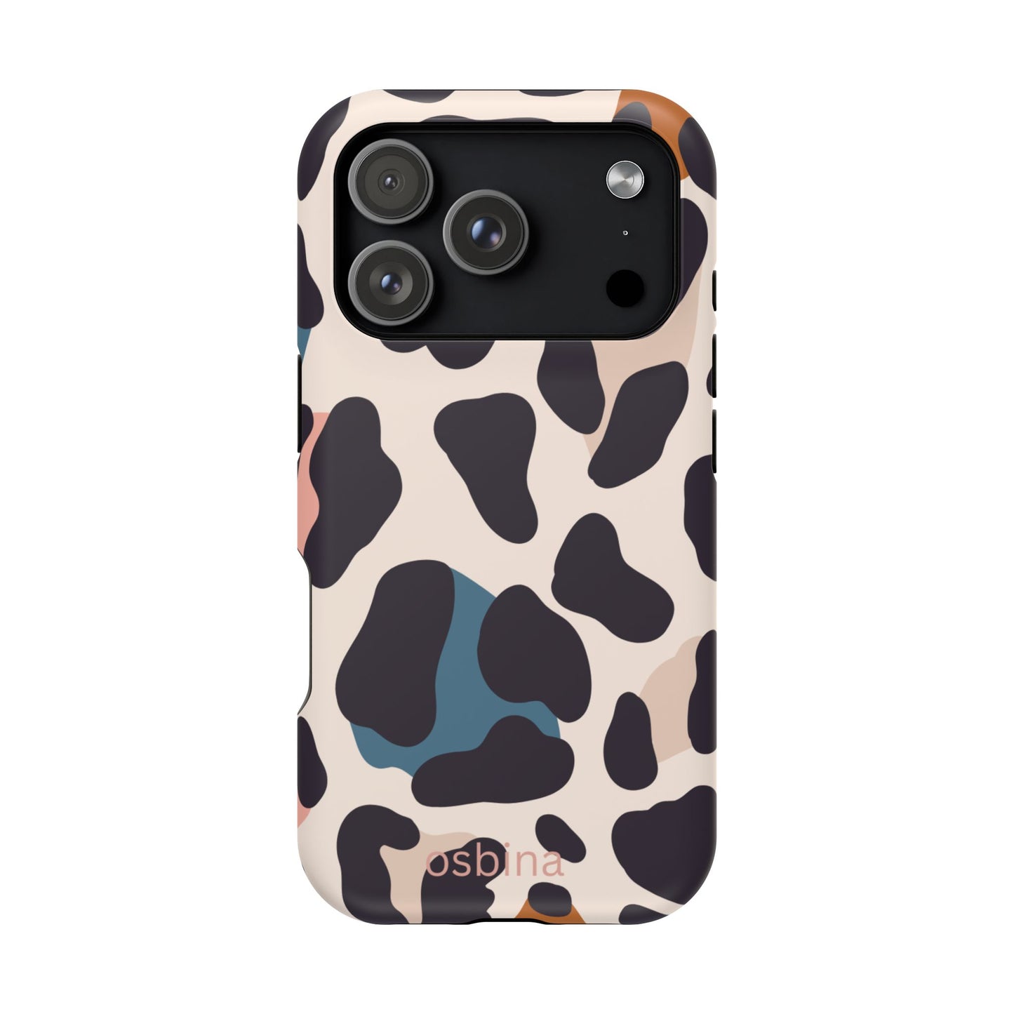 osbina | MagSafe compatible for iPhone | Leopard Luxe Color Pop Leopard Print Phone Case | Modern Muse Collection