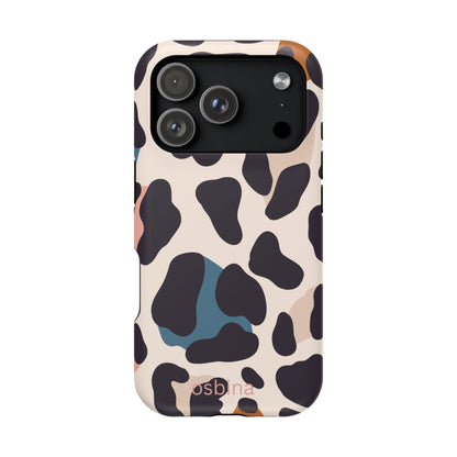 osbina | MagSafe compatible for iPhone | Leopard Luxe Color Pop Leopard Print Phone Case | Modern Muse Collection
