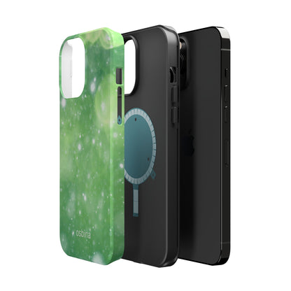 osbina | MagSafe compatible for iPhone | Verdant Bubbles Phone Case | Color Edit Collection