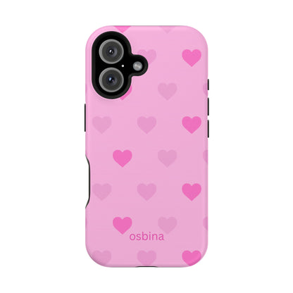 osbina | MagSafe compatible for iPhone | The Blushing Hearts Case | YAYOU Collection Supporting Shine Like Sable
