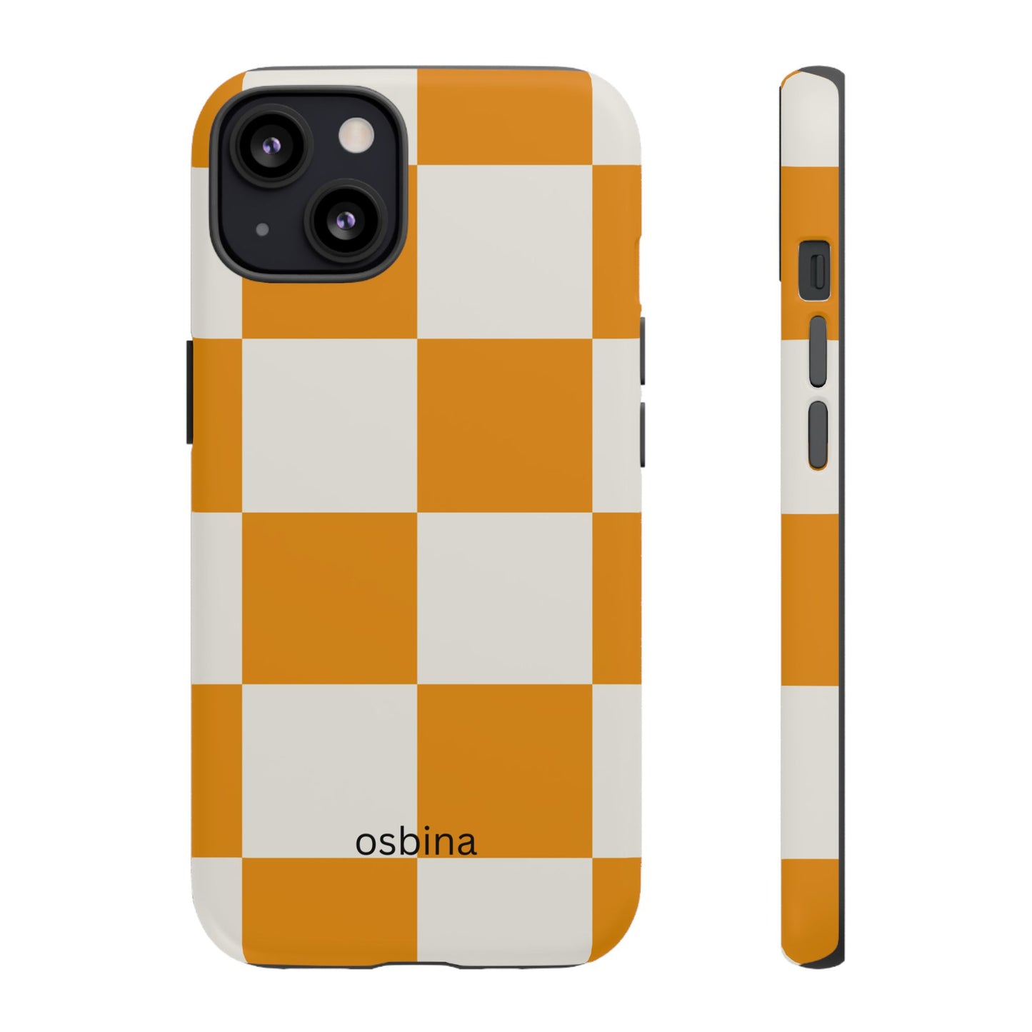 osbina | Check You Out — The Orange + White Check Case | The Season Collective