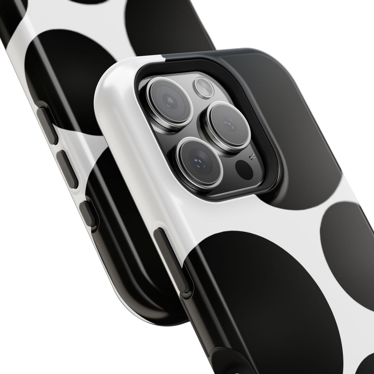osbina | MagSafe compatible for iPhone | The Noir Bubbles Phone Case | Modern Muse Collection