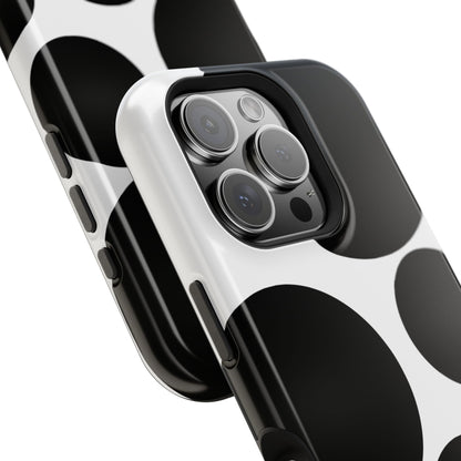 osbina | MagSafe compatible for iPhone | The Noir Bubbles Phone Case | Modern Muse Collection
