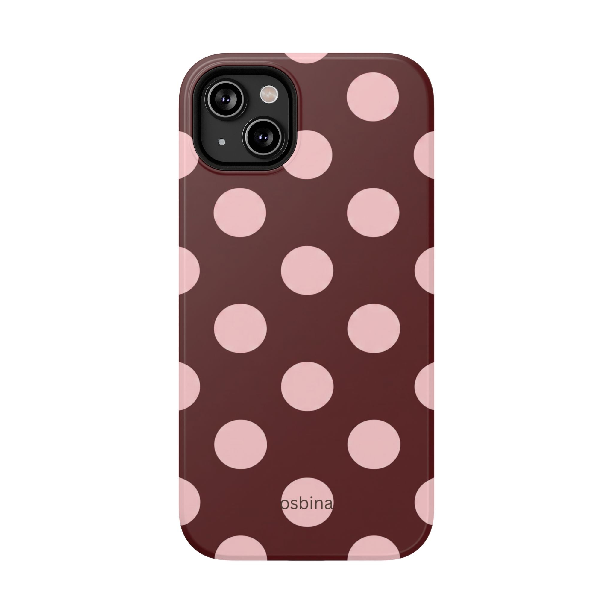 osbina | Oxblood Dot Designer Case