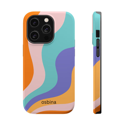 osbina | MagSafe compatible for iPhone | Retro Nouveau Phone Case | Modern Muse Collection