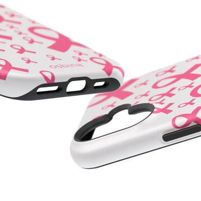 osbina |  MagSafe compatible for iPhone | Limited Edition Strength in Ribbons Case in Light Pink + Soft Pink + Hot Pink | The Pink October Collection | Inspired By